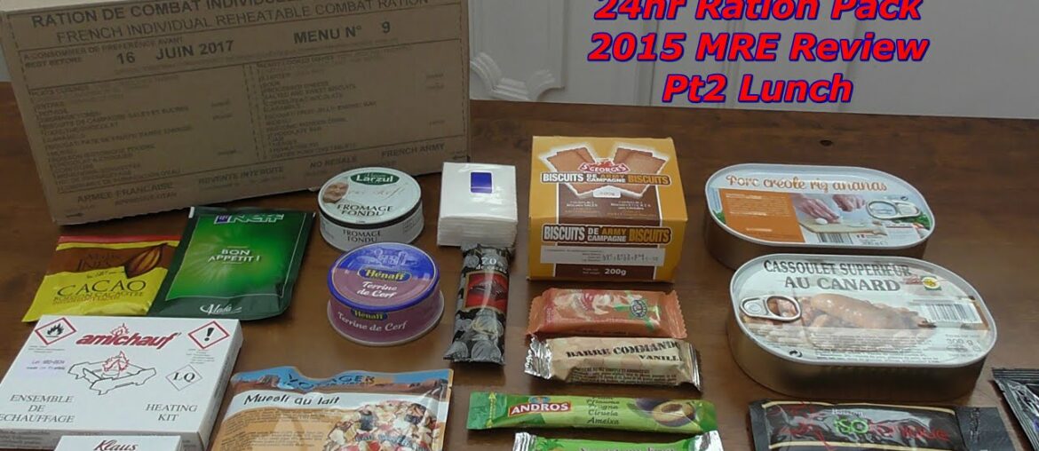 French RCIR 24hr Military Ration Pack | 2015 Menu No9 | Pt2 Luch French RCIR 24hr Military Ration Pack | 2015 Menu No9 | Pt2 Luch