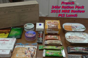 French RCIR 24hr Military Ration Pack | 2015 Menu No9 | Pt2 Luch