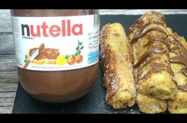 Nutella French rolls|| 1 minutes breakfast recipe|| hyderabadi cook  #shorts #youtubeshorts