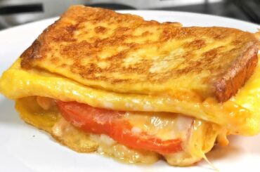One pan egg sandwich| French toast omlette sandwich | Easy breakfast recipe
