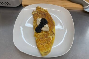 French Omelette with Truffle Pearls!