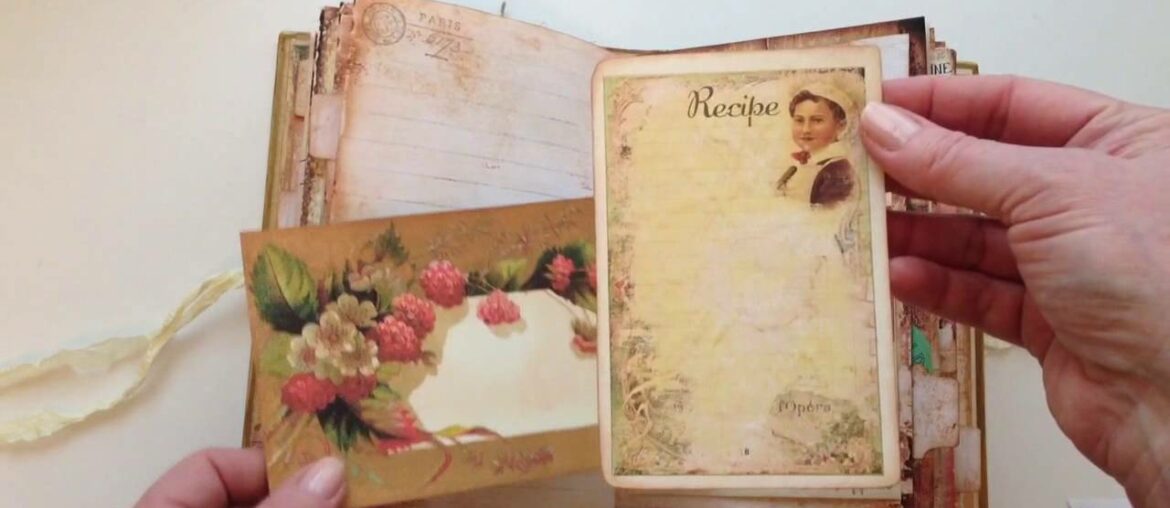 Vintage French Recipe Journal