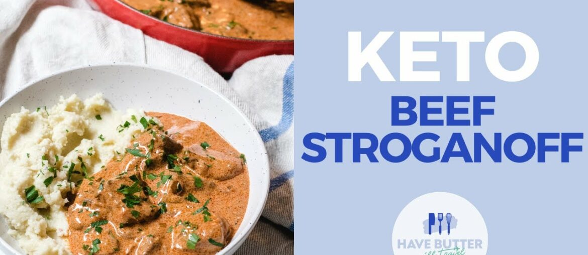 Keto Beef Stroganoff - delicious low carb winter warmer beef dish!
