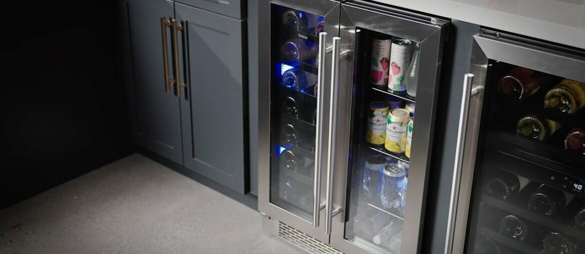 Brisas by Zephyr Dual Zone French Door Wine & Beverage Cooler