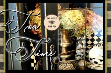 Spring Changes in the Dining Room | French Country Decorate with Me | Whimsy Hutch Vignette