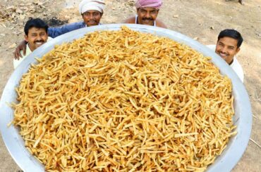 POTATO FRENCH FRY and chicken curry recipe for tribal village people | villfood Kitchen