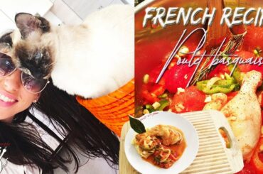 Poulet basquaise, chicken french recipe