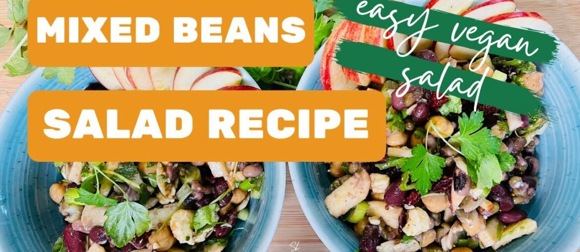 Bean Salad (Mixed Beans Salad Recipe) Homemade Bean Salad With French Dressing Bean Salad (Mixed Beans Salad Recipe) Homemade Bean Salad With French Dressing