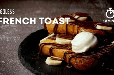 Eggless French Toast Recipe | How to make Eggless French Toast | Egg Free French Toast | Cookd |