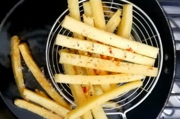 Without Potato French Fries | 1 mint recipe | #shorts #youtubeshorts