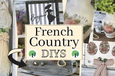 5 FRENCH COUNTRY DIYS/DOLLAR TREE DIY/DOLLAR TREE EASTER & SPRING DIYS/SHABBY CHIC DIY/FARMHOUSE DIY