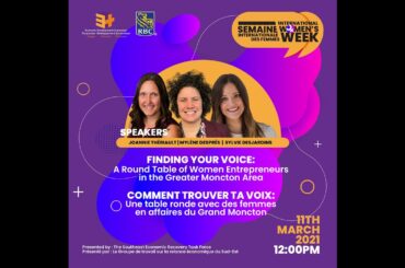 International Women's Week - Finding Your Voice Round Table  (French)