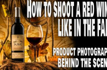How to shot a red wine like in the fall - Behind the   scene - Product photography - Thierry Kuba