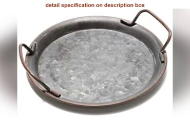 Review Unboxing Gelentea Vintage Style Metal Serving Tray Basket French Country Home Tableware Drin