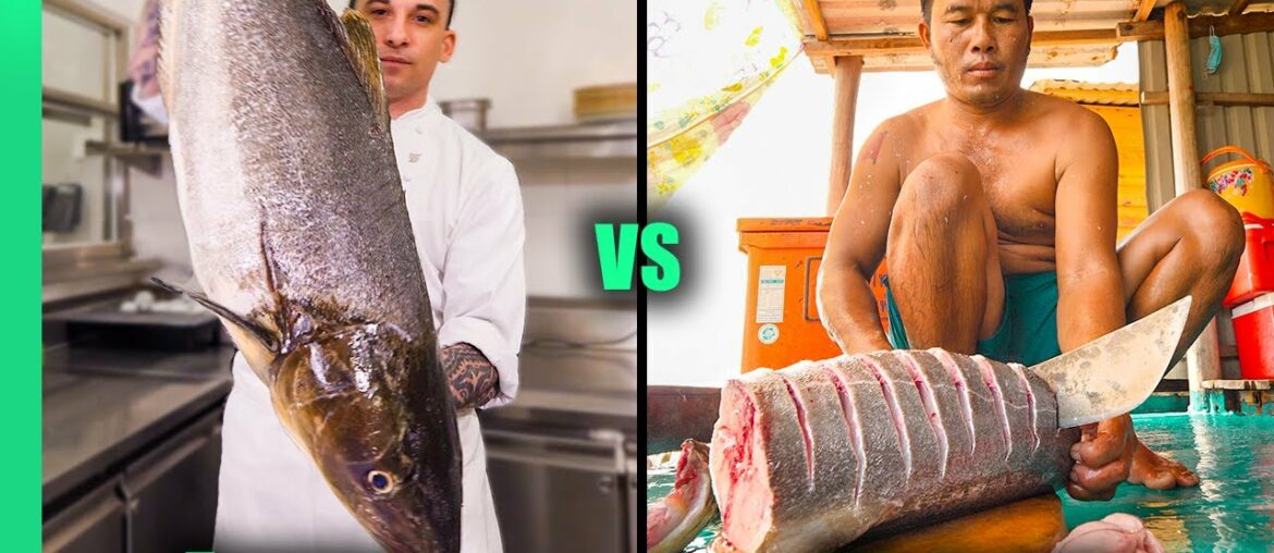 Giant Cobia Challenge!!! | FRENCH CHEF vs VIETNAMESE CHEF Giant Cobia Challenge!!! | FRENCH CHEF vs VIETNAMESE CHEF
