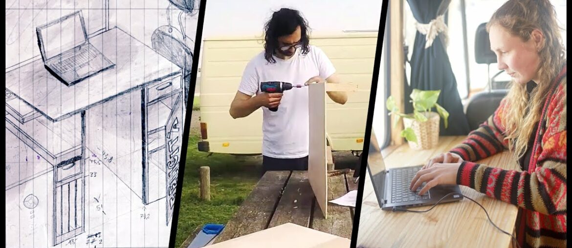 DIY VAN BUILD – wooden HOME OFFICE (at French countryside) DIY VAN BUILD - wooden HOME OFFICE (at French countryside)