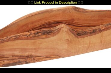 Best Review Gourmet Living Rustic Olive Wood Bread Basket | Wooden Serving Bowl for Baguettes, Arti