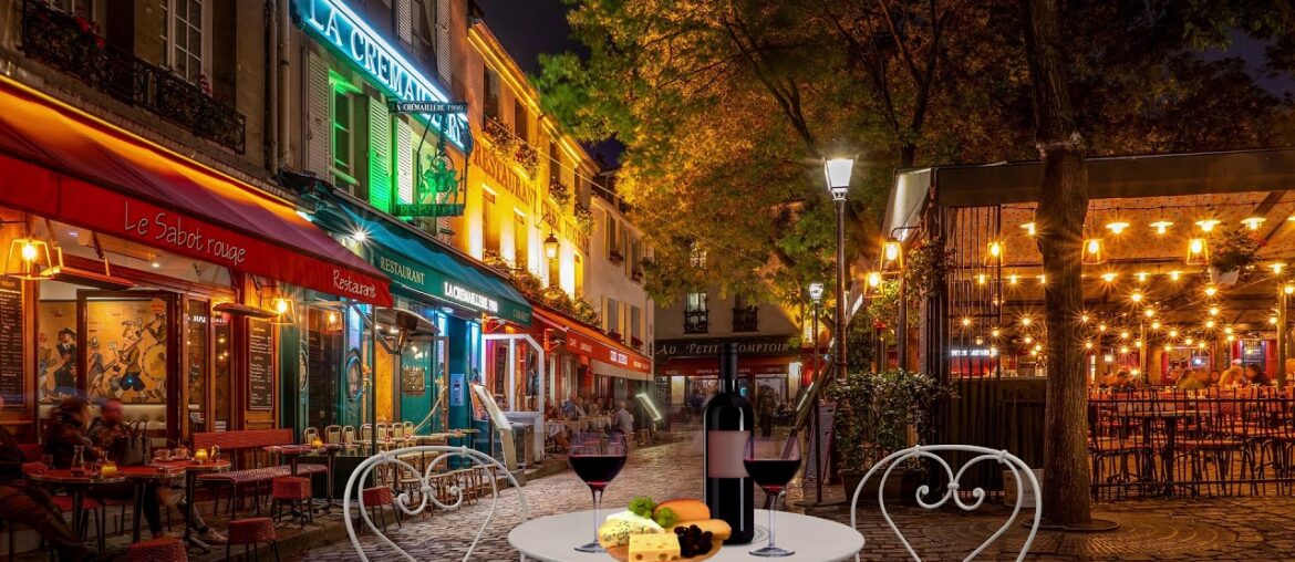 Paris Night Bistro City Ambience (with music) Paris Night Bistro City Ambience (with music)