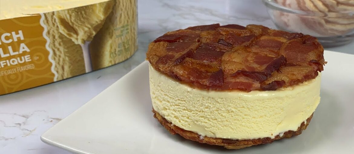 Bacon Weave Ice Cream Sandwich