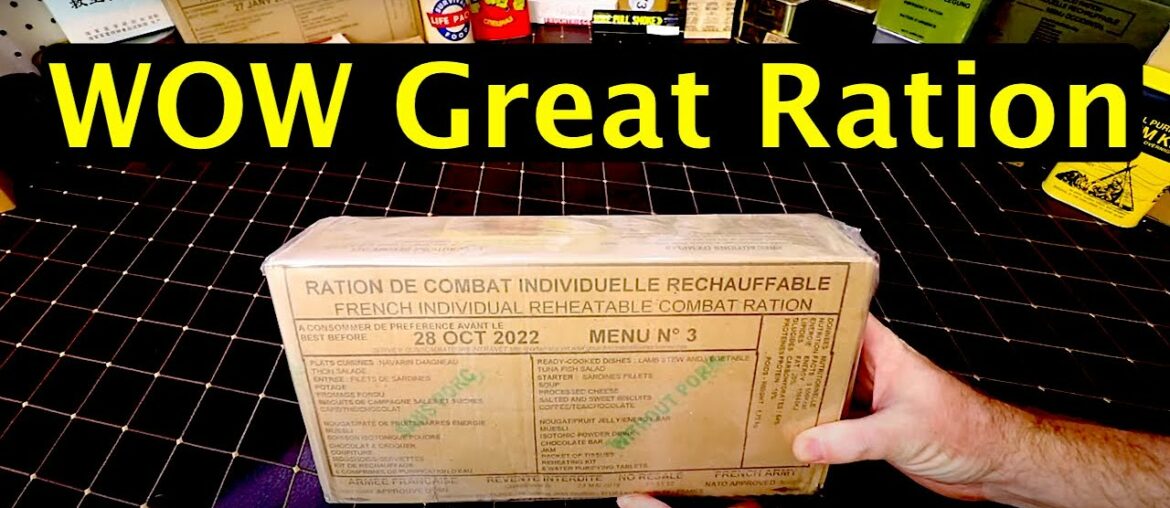 MRE REVIEW Menu 3 French Military Lamb Stew With Sardines Meal Ready To Eat