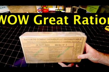 MRE REVIEW Menu 3 French Military Lamb Stew With Sardines Meal Ready To Eat