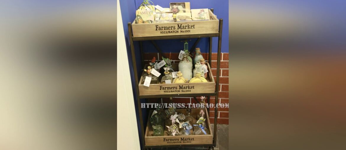 2015 new LOFT American rural retro vintage French wine rack storage rack shelf Iron display rack sh