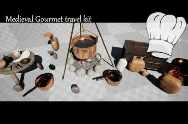Medieval Gourmet Travel Pack assets pack Full Tour !