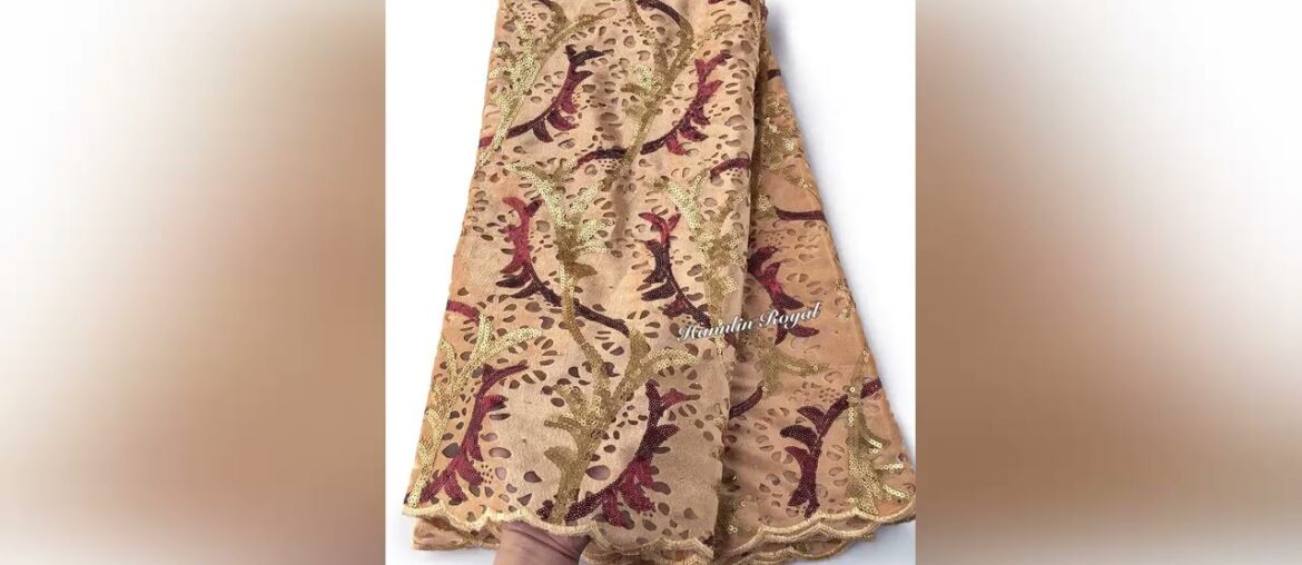 New 5 yards Wine Gold Handcut Velvet Lace African French Tulle fabric with many Sequins soft shinin New 5 yards Wine Gold Handcut Velvet Lace African French Tulle fabric with many Sequins soft shinin