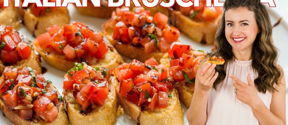 How to Make Italian BRUSCHETTA - Easy Appetizer