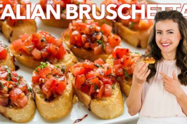 How to Make Italian BRUSCHETTA - Easy Appetizer