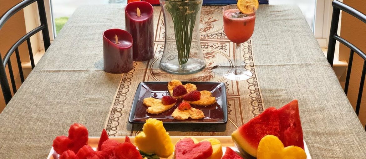 Quick Date Night at Home | Romantic Dinner or Breakfast Recipes | French Toast | Watermelon Punch