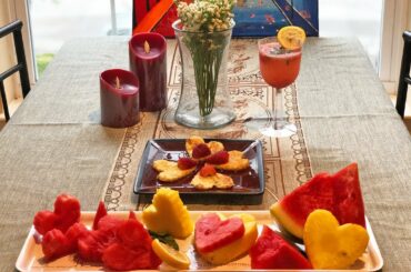 Quick Date Night at Home | Romantic Dinner or Breakfast Recipes | French Toast | Watermelon Punch