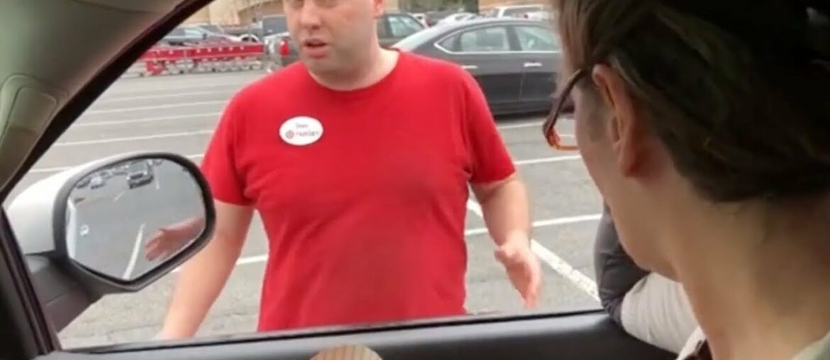 KAREN feeds seagulls french fries at Target parking lot KAREN feeds seagulls french fries at Target parking lot