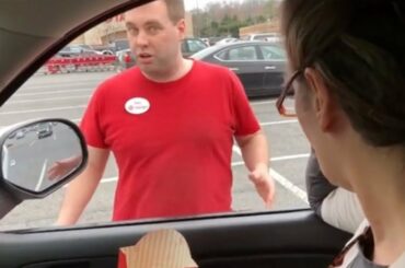 KAREN feeds seagulls french fries at Target parking lot