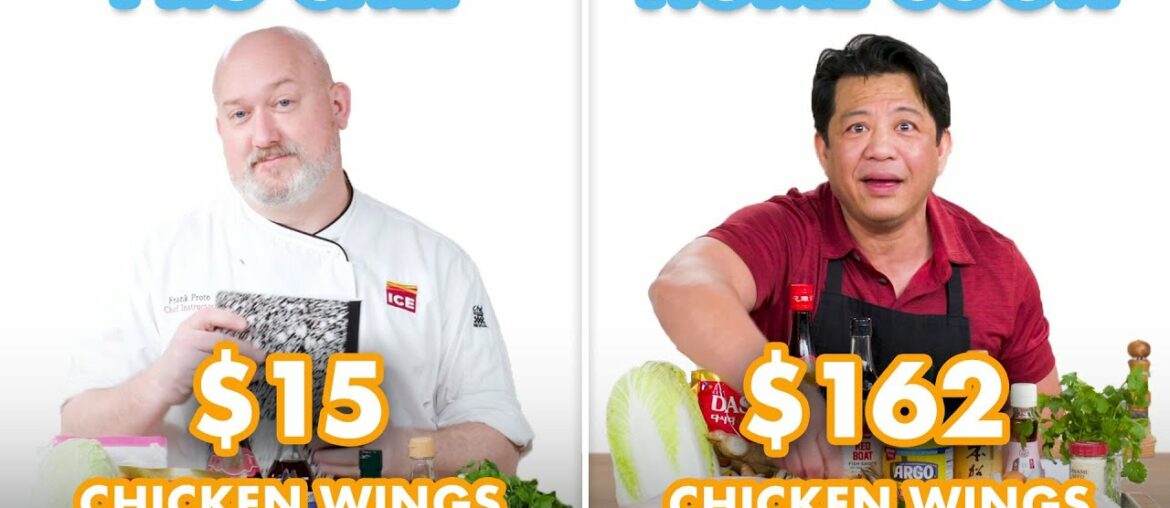 $162 vs $15 Chicken Wings: Pro Chef & Home Cook Swap Ingredients | Epicurious $162 vs $15 Chicken Wings: Pro Chef & Home Cook Swap Ingredients | Epicurious