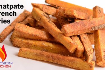 Chatpate Jimikand French Fries,Fasting Special Fries,French Fries,Suran Recipe,Yam Fries,Vrat Recipe