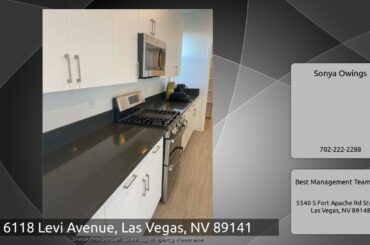 6118 Levi Avenue, Las Vegas, NV 89141