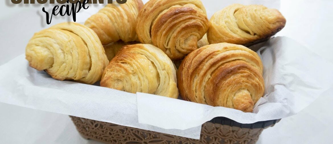 How To make Croissants-CLASSIC FRENCH CROISSANTS RECIPE-Homemade French Croissants Butter Easy&tasty