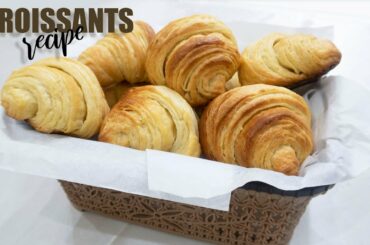 How To make Croissants-CLASSIC FRENCH CROISSANTS RECIPE-Homemade French Croissants Butter Easy&tasty