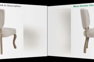 Info Modway Array French Vintage Tufted Upholstered Fabric Dining Chair in Beige