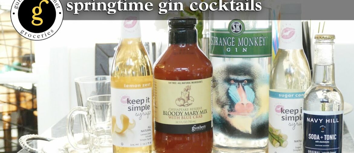 Five Springtime Gin Cocktails | Cooking with Gunther's Gourmet Episode 5 Five Springtime Gin Cocktails | Cooking with Gunther's Gourmet Episode 5