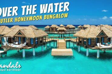 Over The Water Honeymoon Butler Bungalow | Sandals Royal Caribbean Full Walkthrough Tour & Review 4K