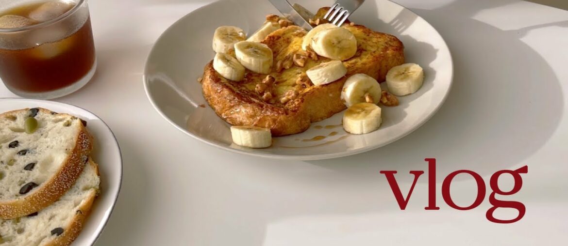 Daily record vlog | French toast recipe, eating pho, and lots of grocery shopping
