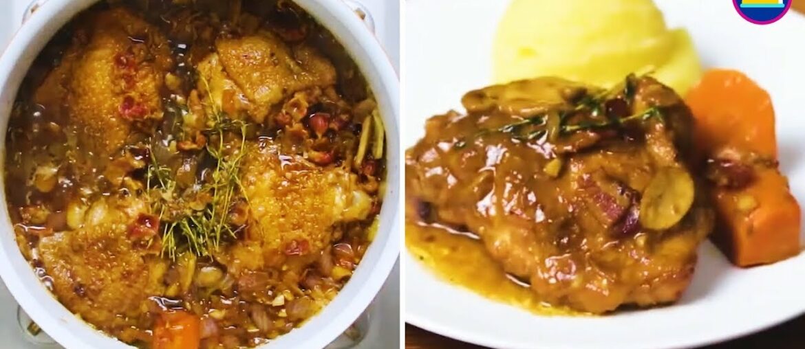 Classic French Coq Au Vin Recipe | Chicken Stew Braised in Wine | Cooking Co. Classic French Coq Au Vin Recipe | Chicken Stew Braised in Wine | Cooking Co.