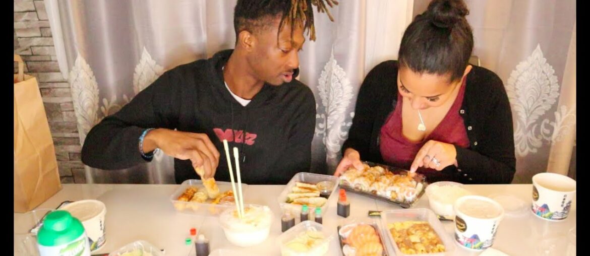 AMERICAN HUSBAND AND FRENCH WIFE TRY JAPANESE FOOD (SUSHI & MAKI PARTY) DELICIOUS MUKBANG AMERICAN HUSBAND AND FRENCH WIFE TRY JAPANESE FOOD (SUSHI & MAKI PARTY) DELICIOUS MUKBANG