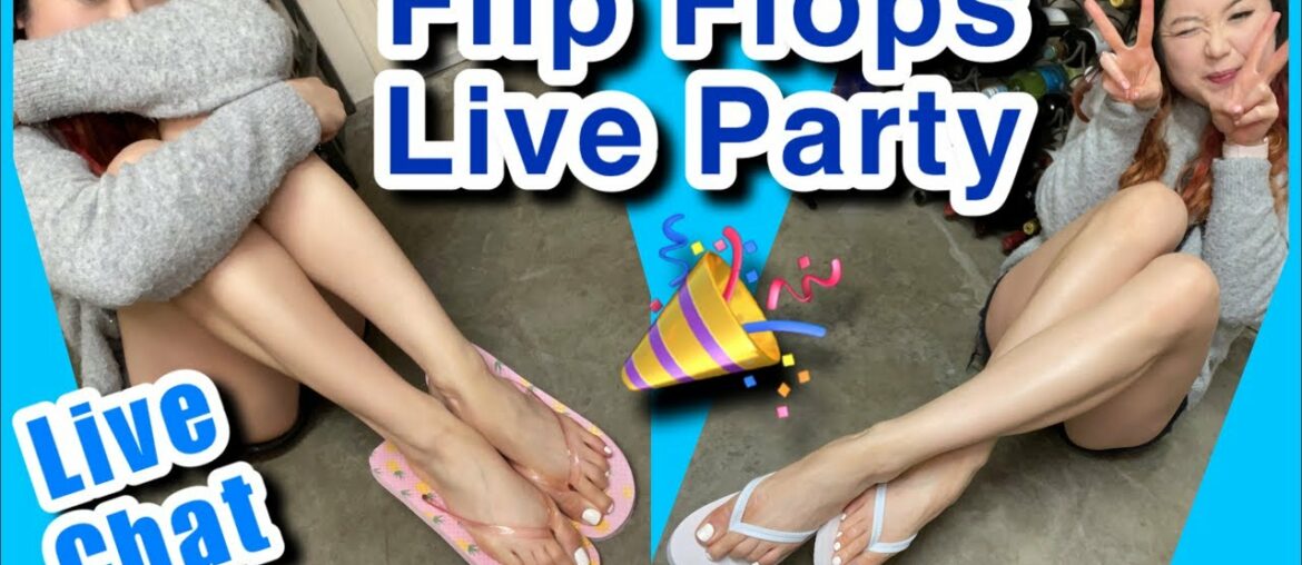 Live Flip Flops Dangle Party - Shoeplay Wine and Chat
