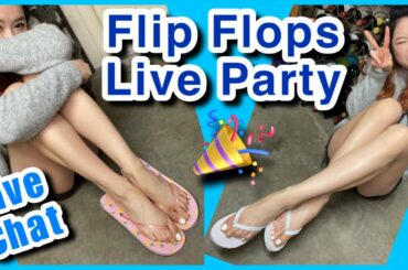 Live Flip Flops Dangle Party - Shoeplay Wine and Chat