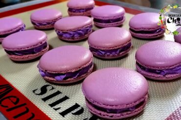 French Macarons Recipe/Ube Flavor