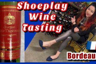 Flats Dangle Shoeplay Bordeaux Wine Tasting - French Red, Shoe Dangling