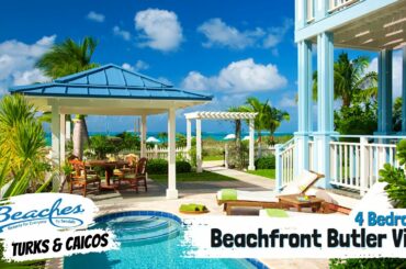 Key West Beachfront Four Bedroom Butler Villa Residence | Beaches Turks & Caicos | Tour & Review 4K